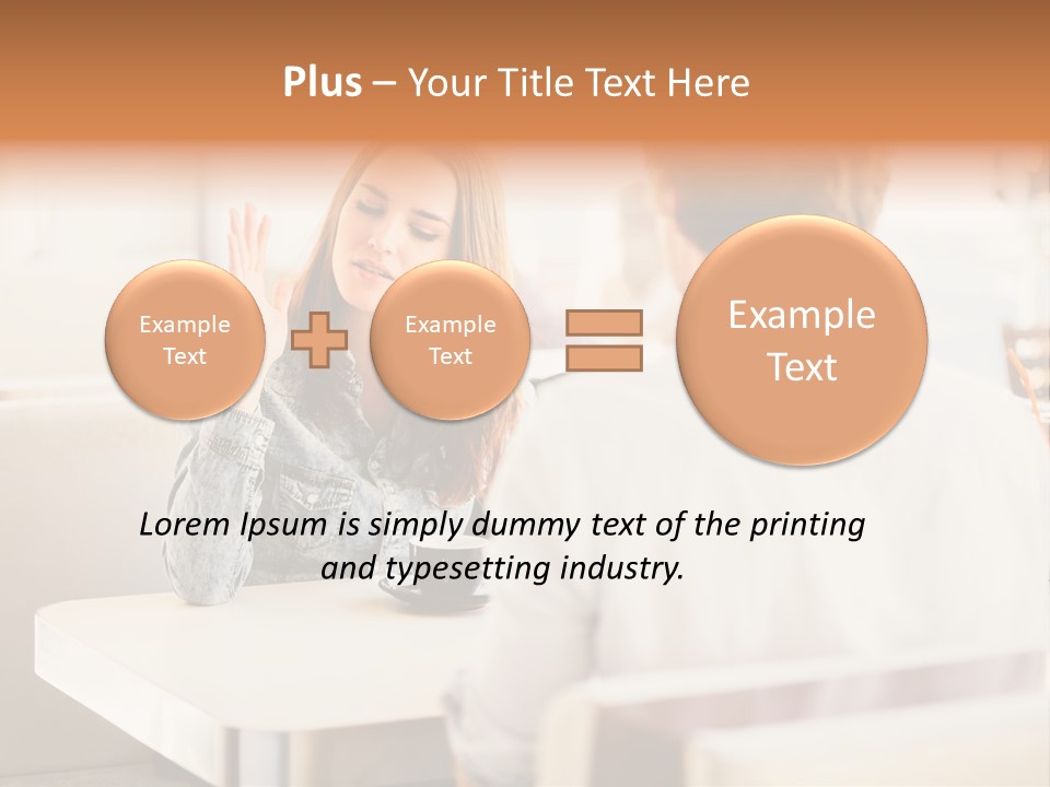 Problems Cafe Person PowerPoint Template
