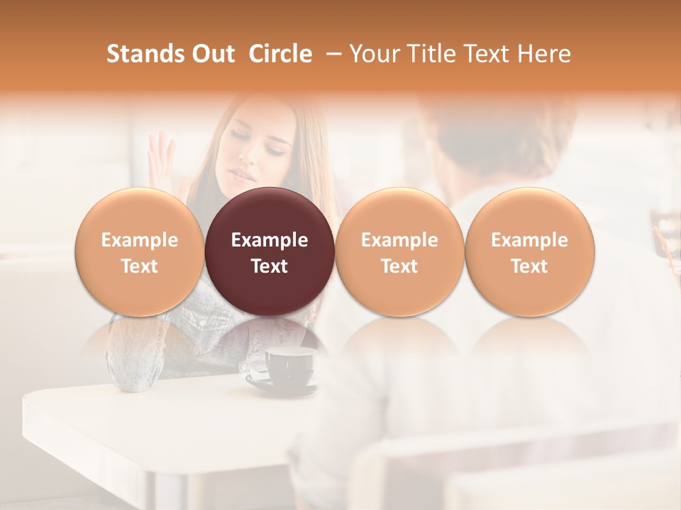 Problems Cafe Person PowerPoint Template
