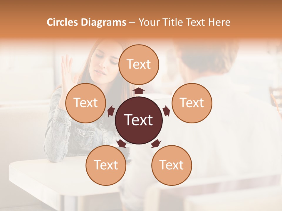 Problems Cafe Person PowerPoint Template