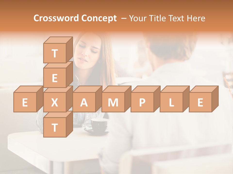 Problems Cafe Person PowerPoint Template