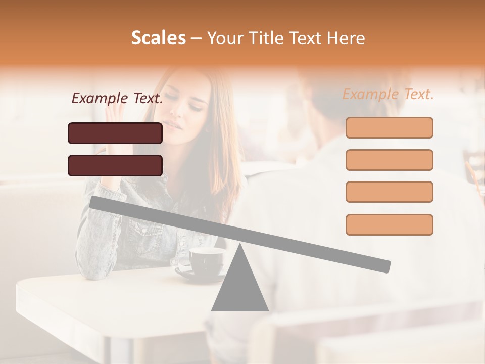 Problems Cafe Person PowerPoint Template