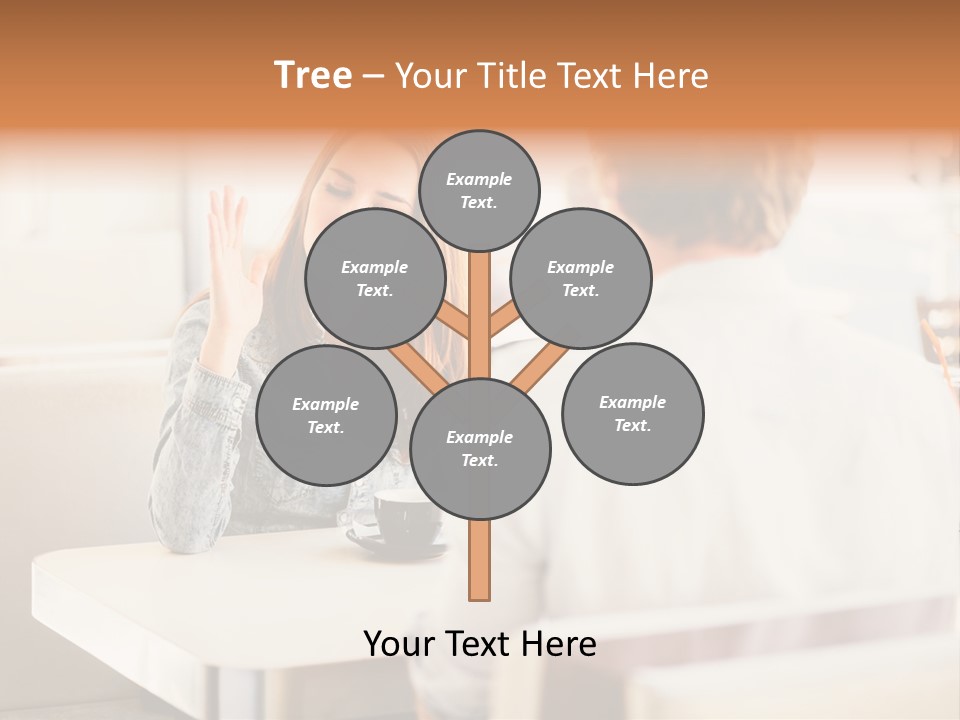 Problems Cafe Person PowerPoint Template