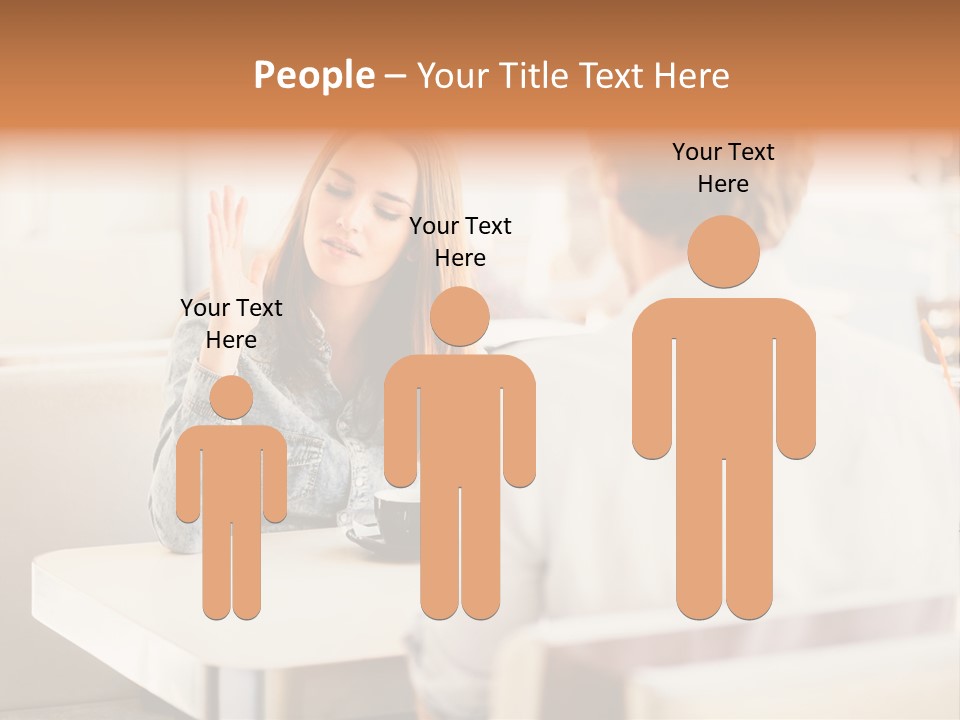 Problems Cafe Person PowerPoint Template