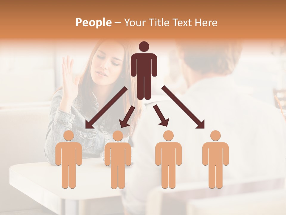 Problems Cafe Person PowerPoint Template