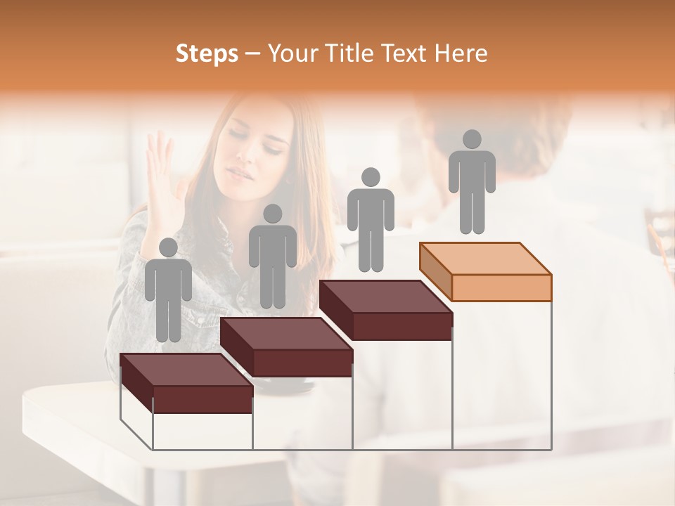 Problems Cafe Person PowerPoint Template