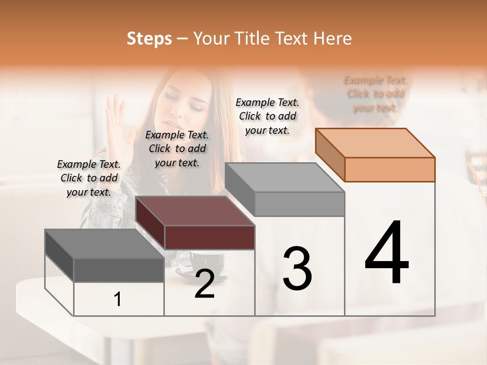 Problems Cafe Person PowerPoint Template