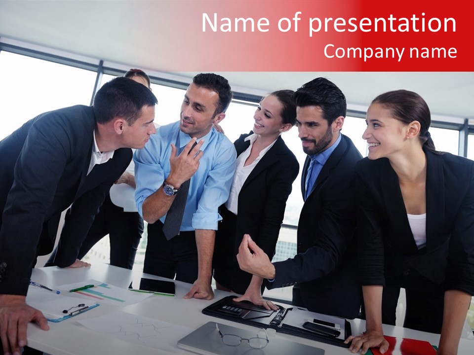 Table  Women PowerPoint Template