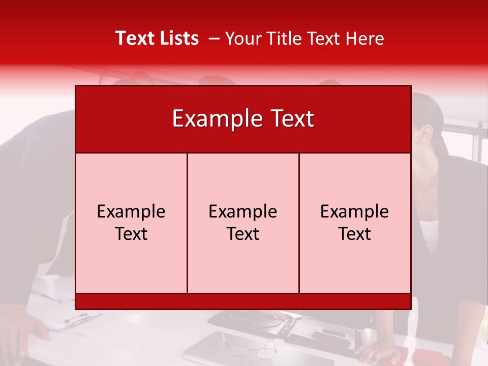 Table  Women PowerPoint Template