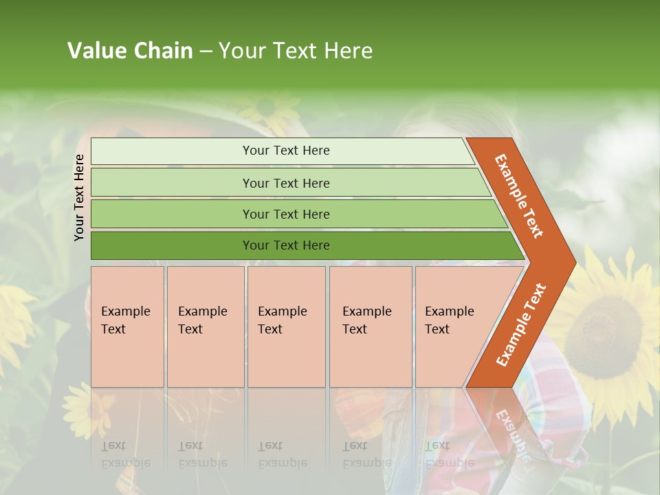 Flower Playing Autumn PowerPoint Template