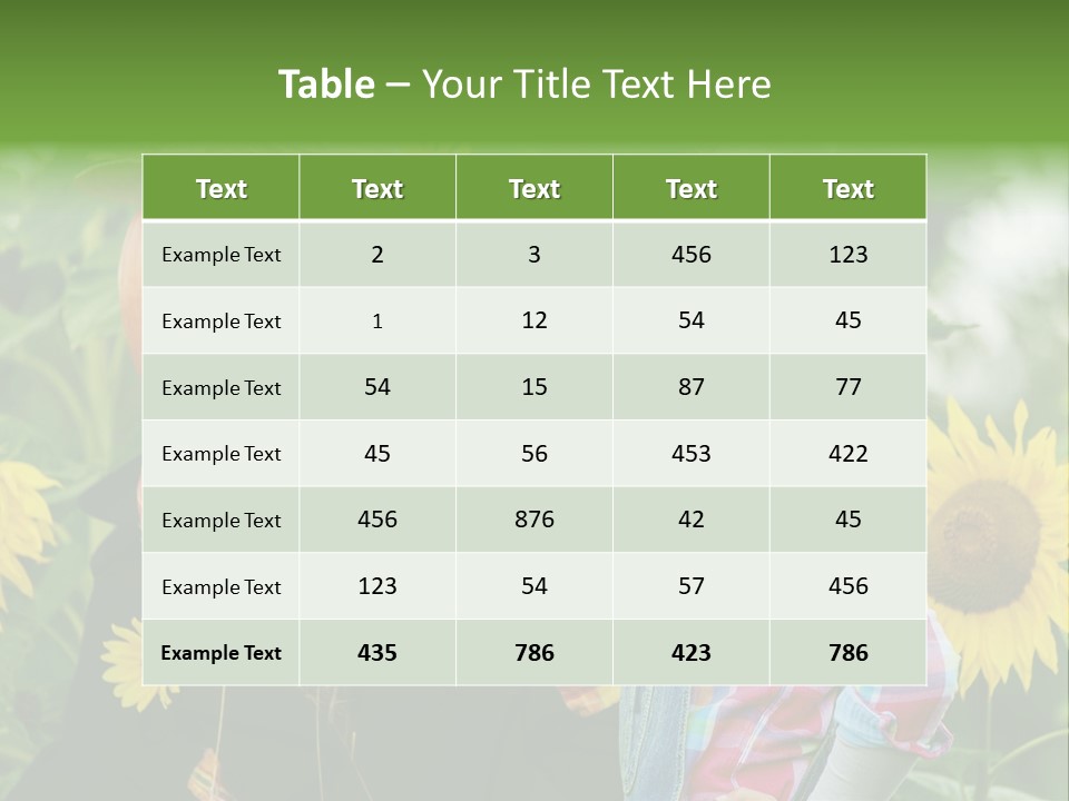Flower Playing Autumn PowerPoint Template