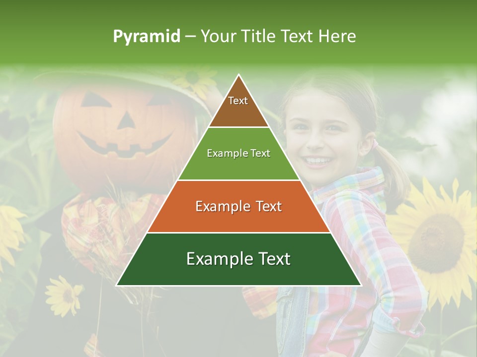 Flower Playing Autumn PowerPoint Template