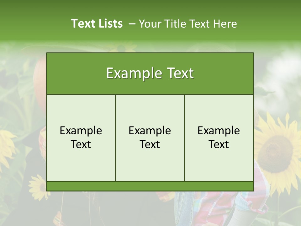 Flower Playing Autumn PowerPoint Template