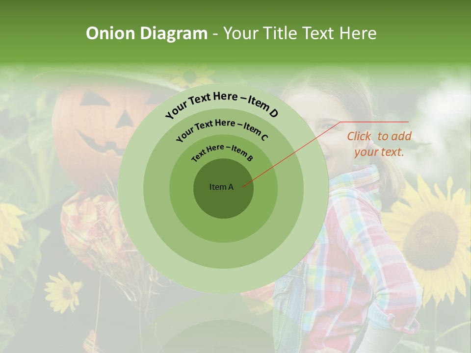 Flower Playing Autumn PowerPoint Template