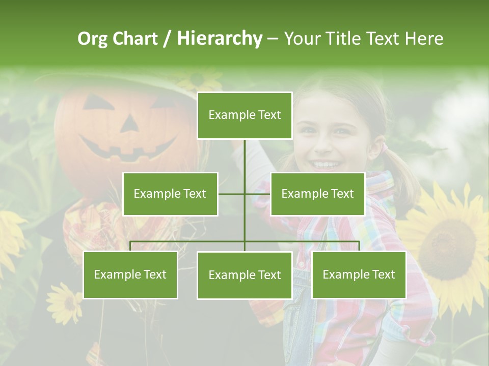 Flower Playing Autumn PowerPoint Template