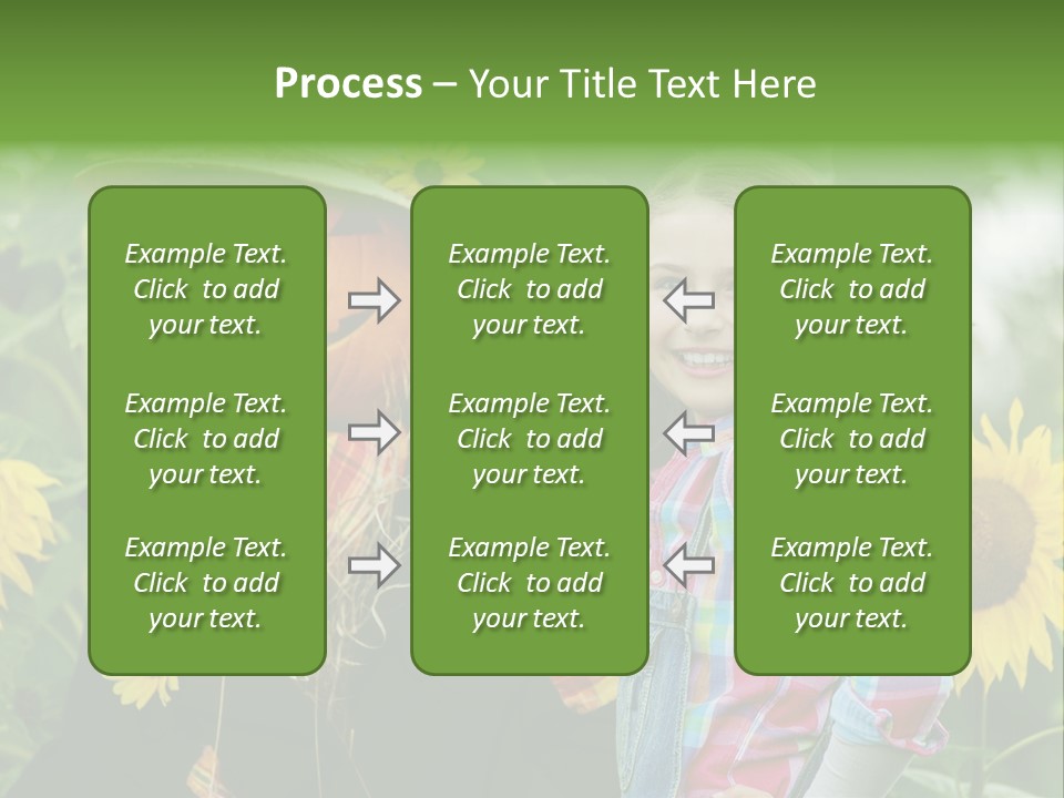 Flower Playing Autumn PowerPoint Template