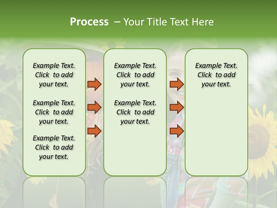 Flower Playing Autumn PowerPoint Template