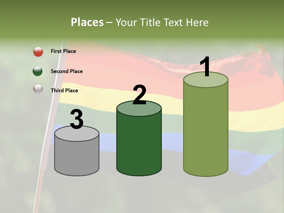 Freedom Sign Colorful PowerPoint Template