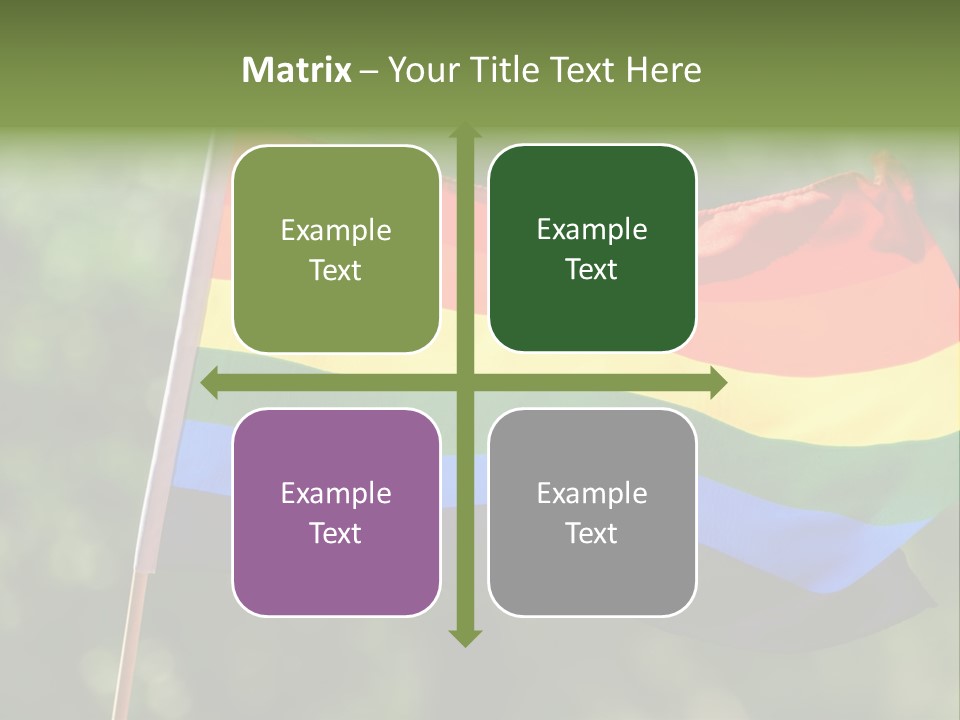 Freedom Sign Colorful PowerPoint Template