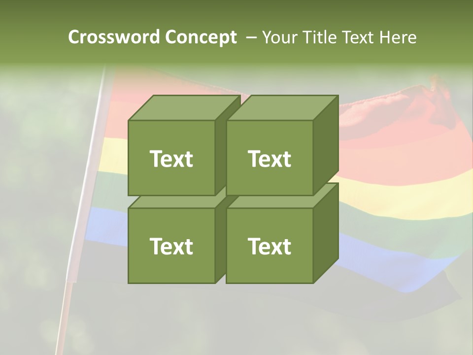 Freedom Sign Colorful PowerPoint Template