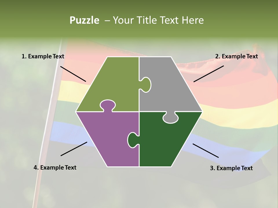 Freedom Sign Colorful PowerPoint Template