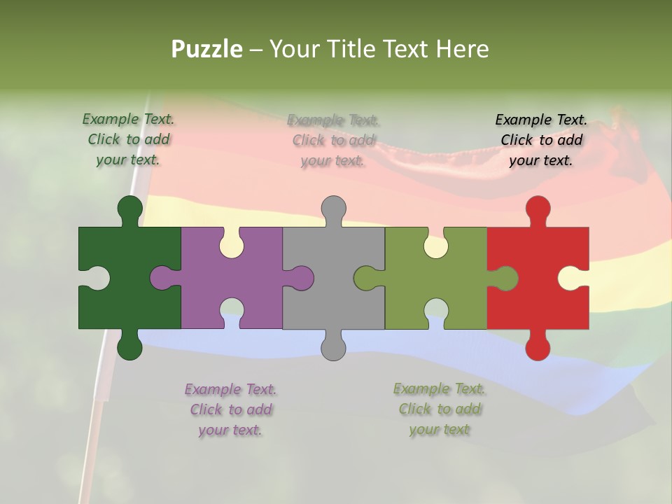 Freedom Sign Colorful PowerPoint Template