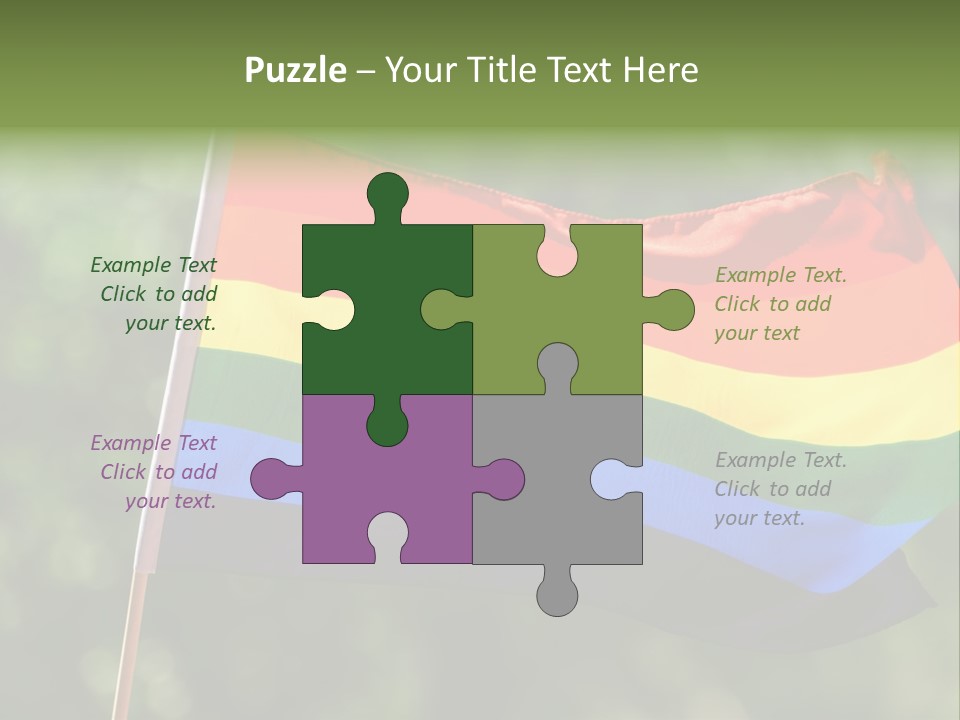 Freedom Sign Colorful PowerPoint Template