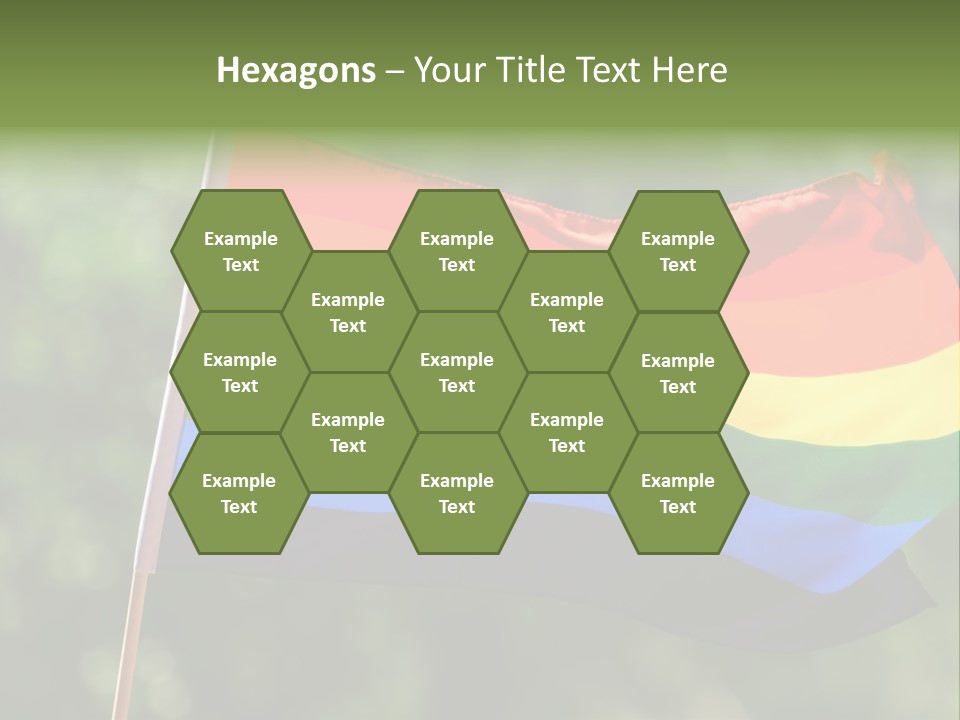 Freedom Sign Colorful PowerPoint Template