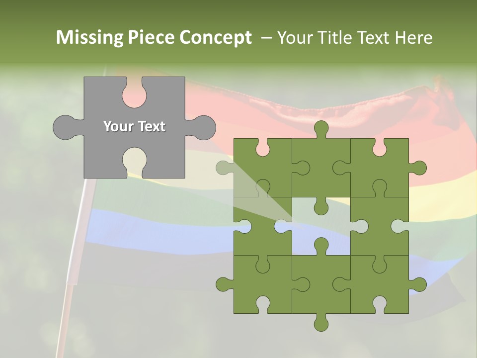 Freedom Sign Colorful PowerPoint Template