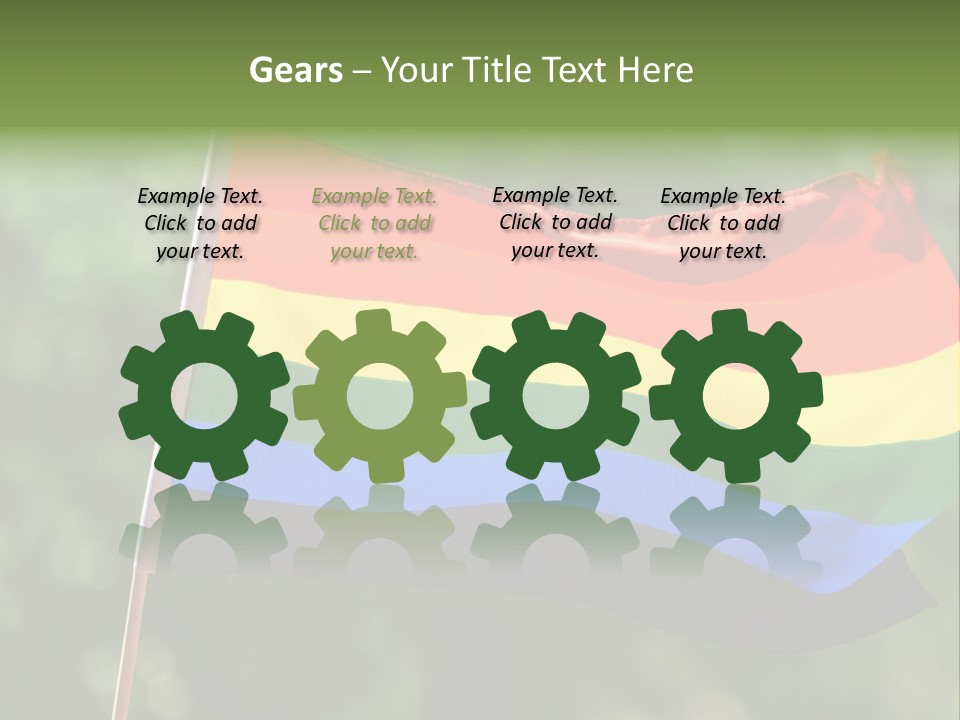 Freedom Sign Colorful PowerPoint Template