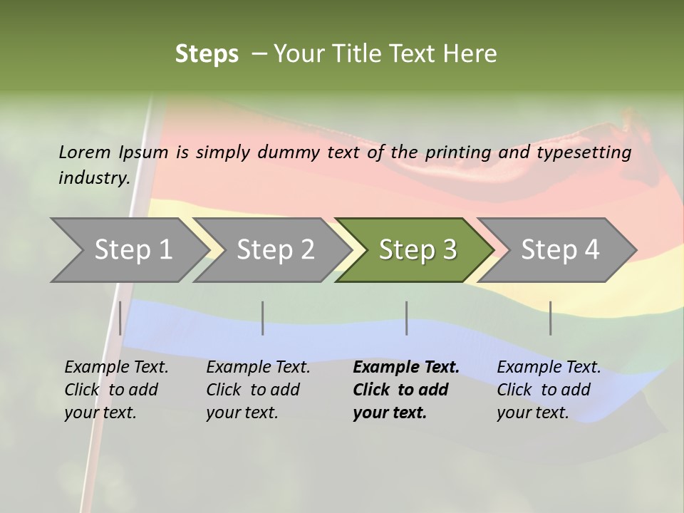 Freedom Sign Colorful PowerPoint Template