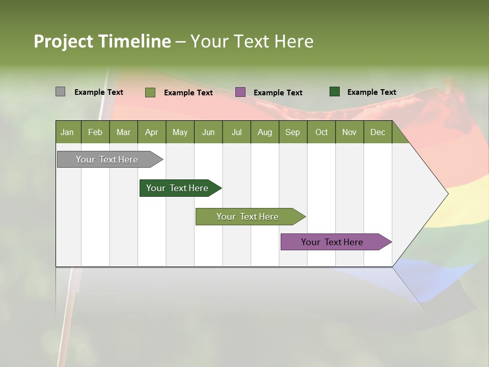 Freedom Sign Colorful PowerPoint Template