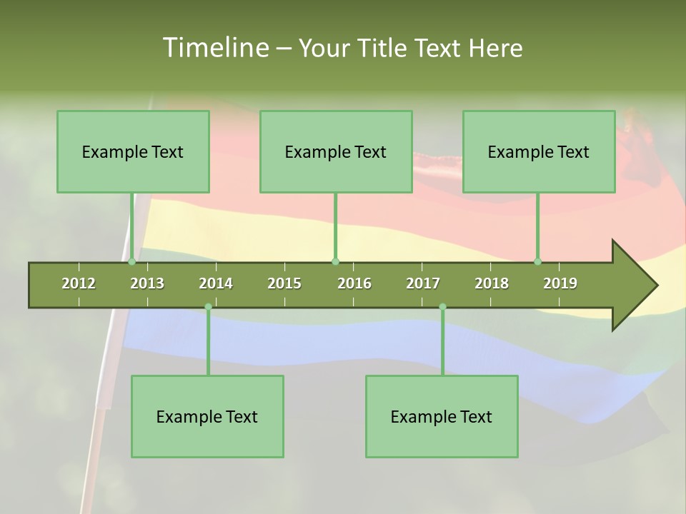Freedom Sign Colorful PowerPoint Template