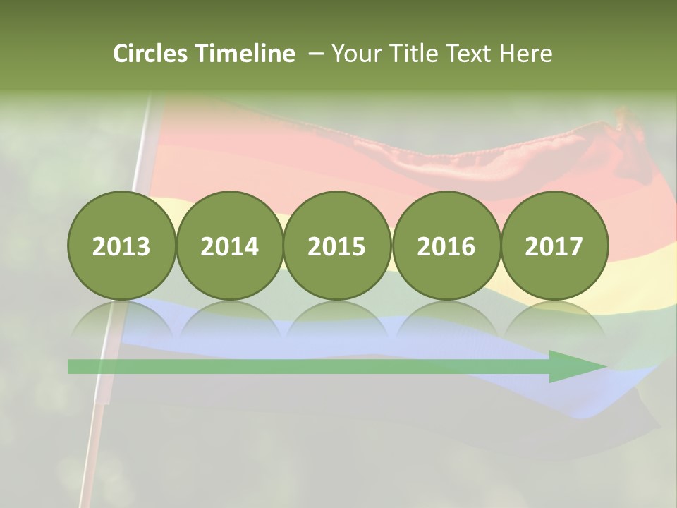 Freedom Sign Colorful PowerPoint Template