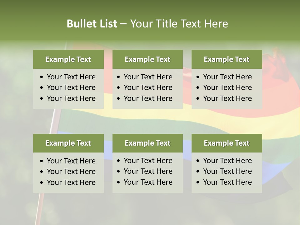 Freedom Sign Colorful PowerPoint Template