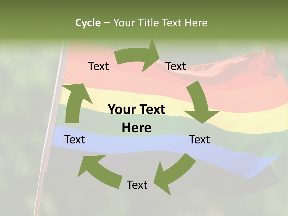 Freedom Sign Colorful PowerPoint Template