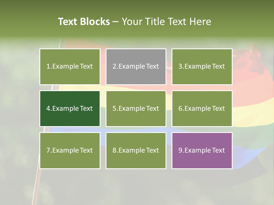 Freedom Sign Colorful PowerPoint Template