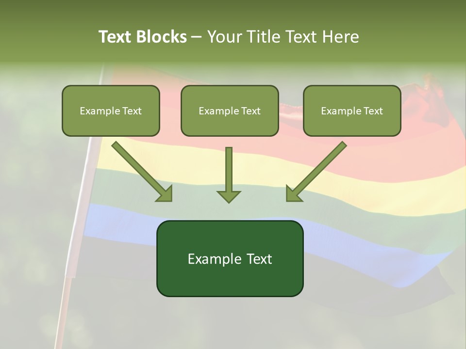 Freedom Sign Colorful PowerPoint Template