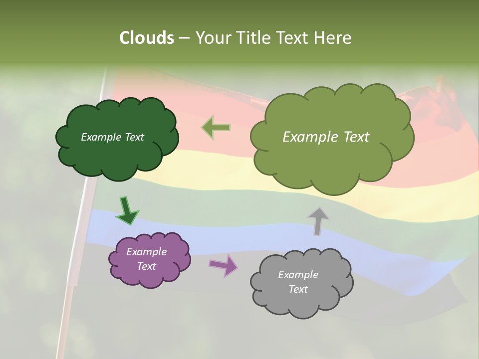 Freedom Sign Colorful PowerPoint Template
