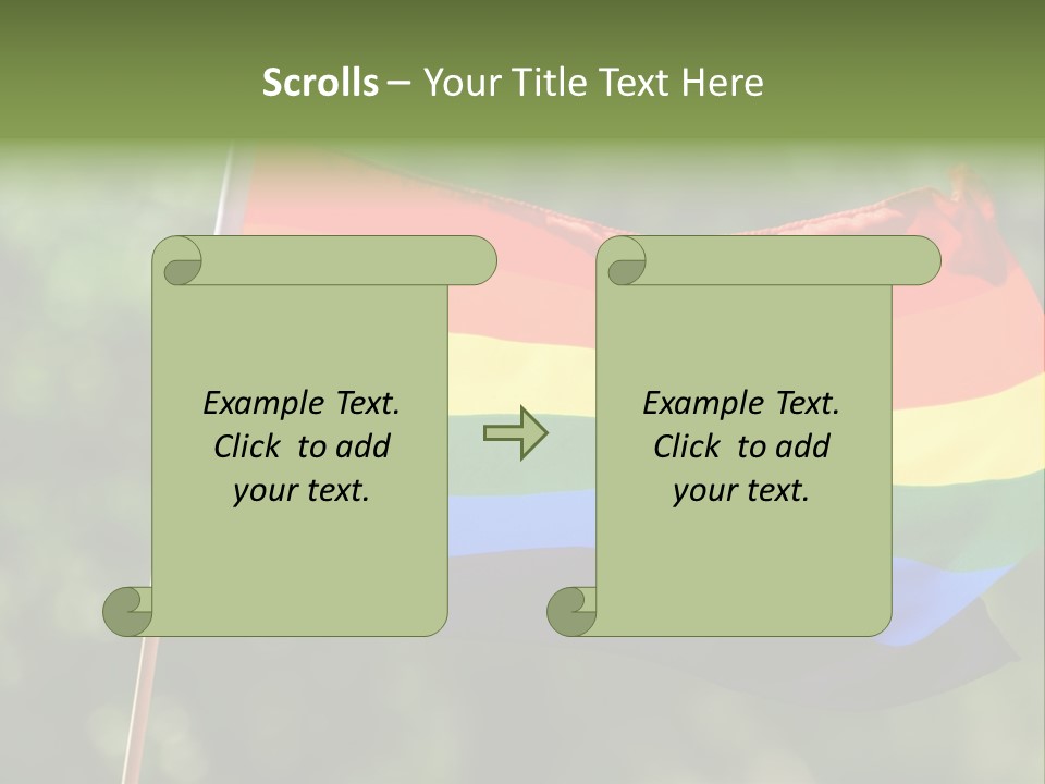 Freedom Sign Colorful PowerPoint Template