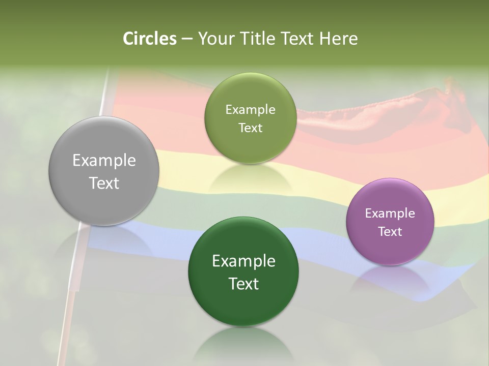 Freedom Sign Colorful PowerPoint Template