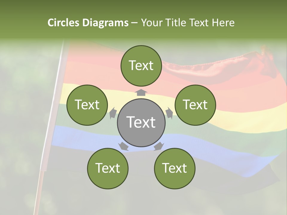 Freedom Sign Colorful PowerPoint Template