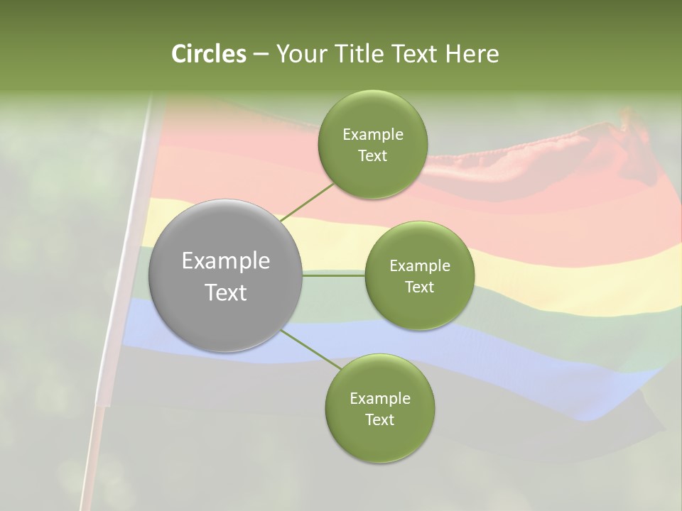 Freedom Sign Colorful PowerPoint Template