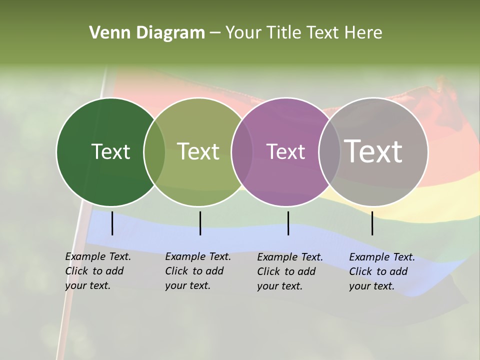Freedom Sign Colorful PowerPoint Template