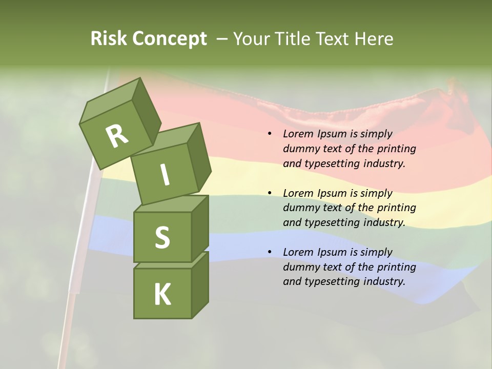 Freedom Sign Colorful PowerPoint Template