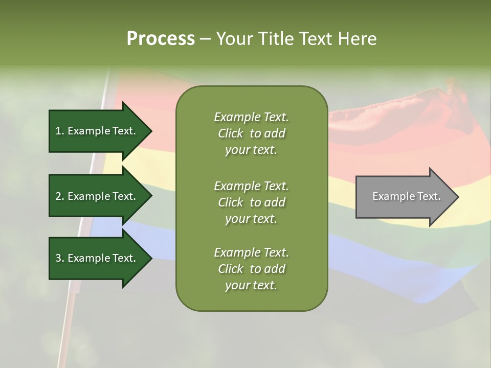 Freedom Sign Colorful PowerPoint Template