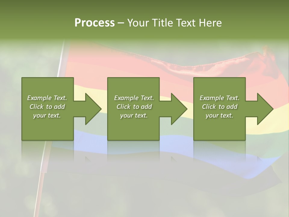Freedom Sign Colorful PowerPoint Template