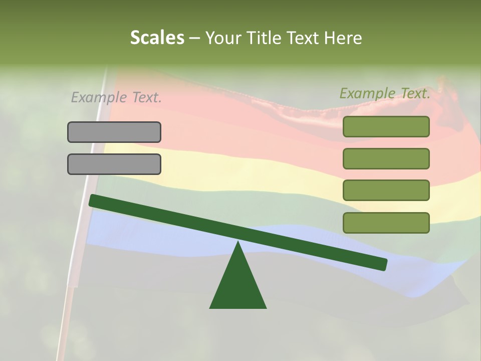Freedom Sign Colorful PowerPoint Template