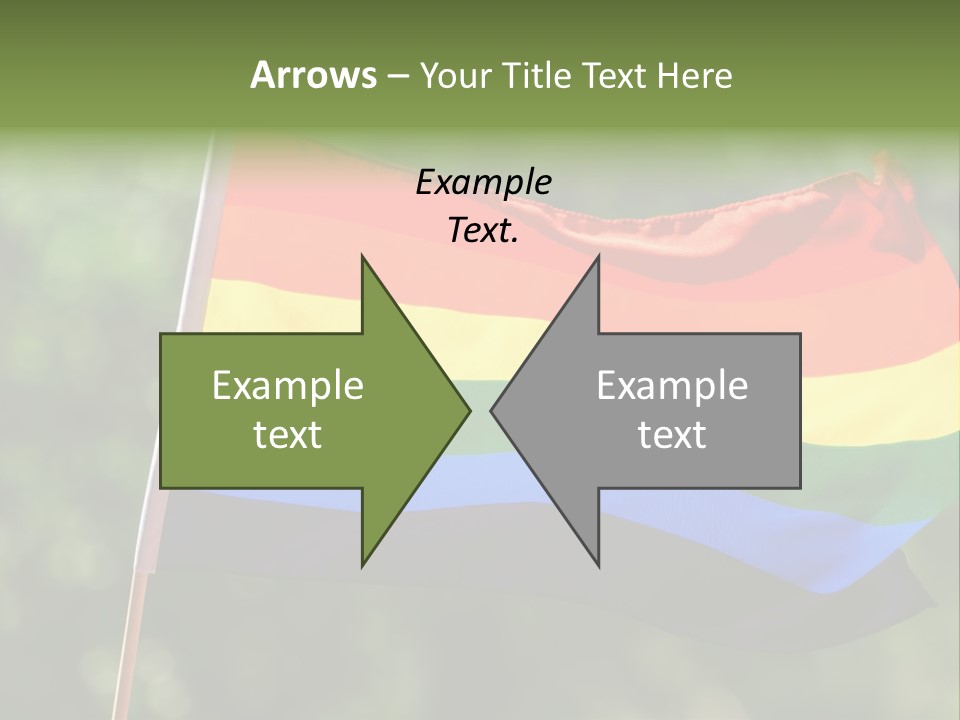 Freedom Sign Colorful PowerPoint Template