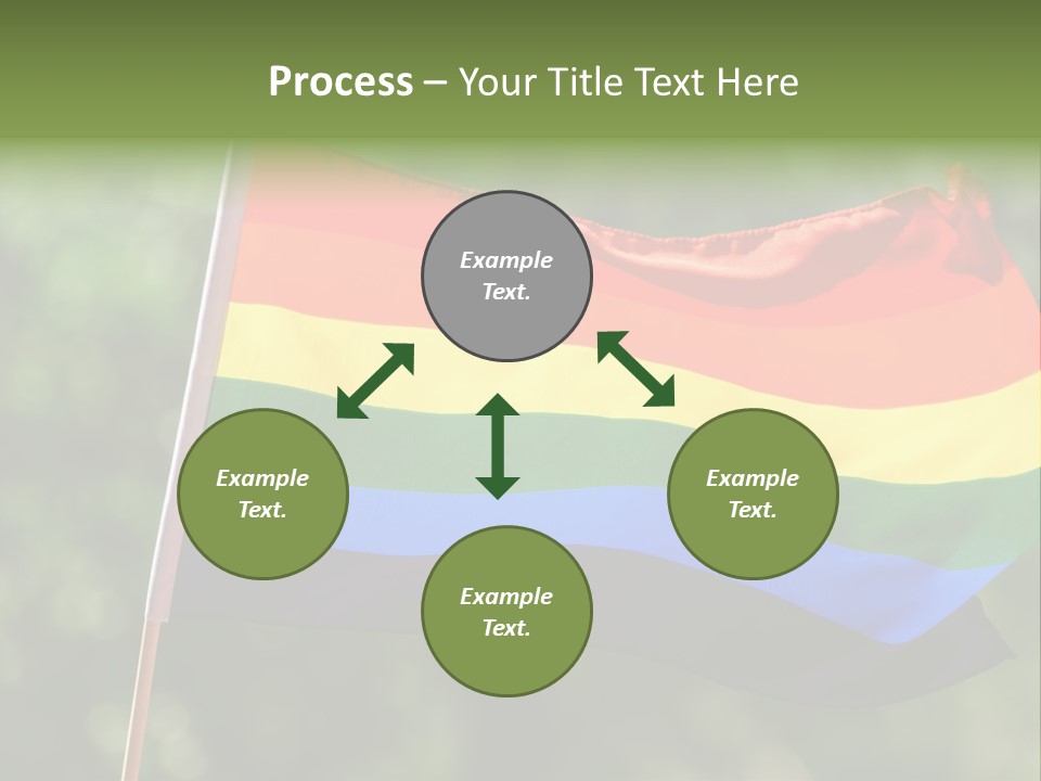 Freedom Sign Colorful PowerPoint Template