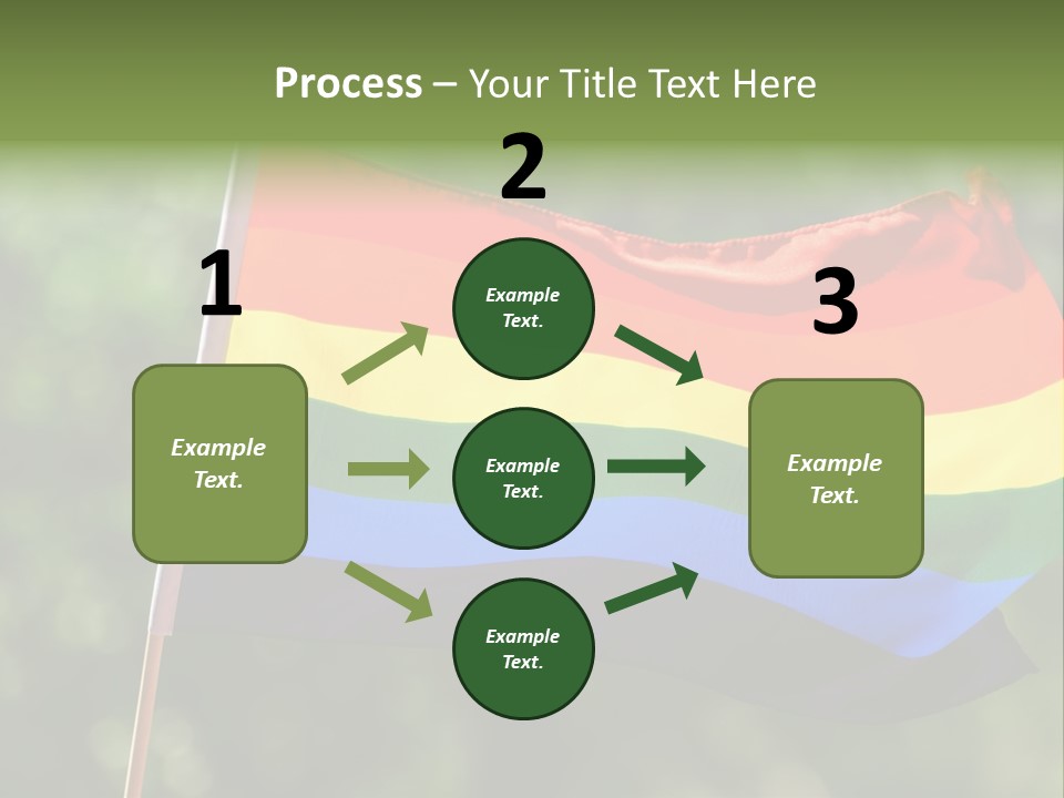 Freedom Sign Colorful PowerPoint Template
